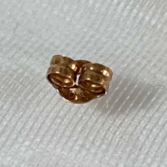 14K YELLOW GOLD beaded dangle earrings VINTAGE REAL GOLD - Picture 6 of 11